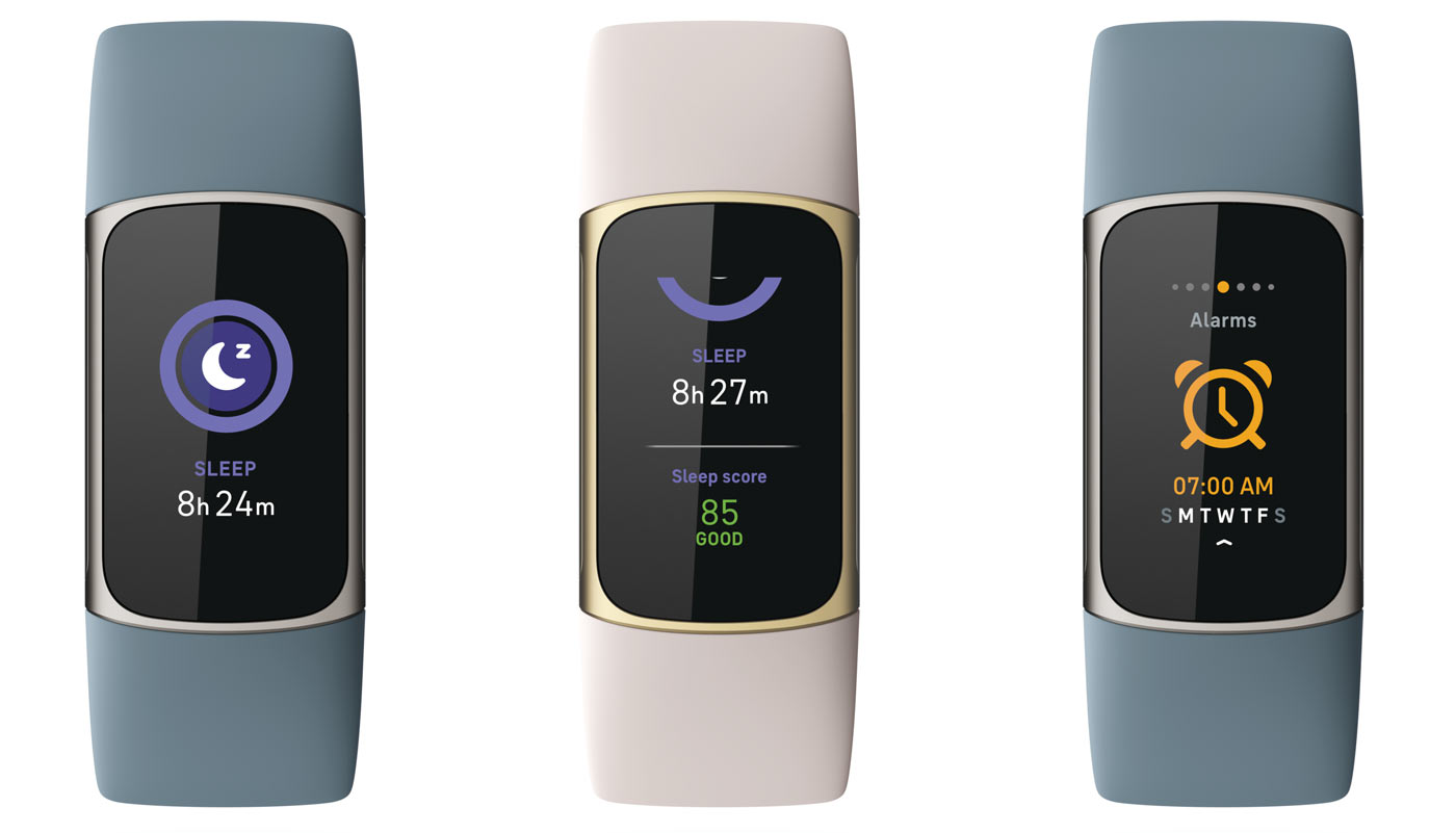 sleep scores and data on the fitbit charge 5 smartwatch fitness tracker