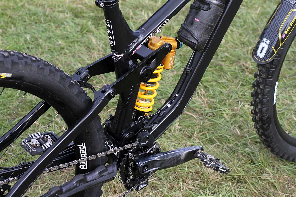 matt stuttard privateer 161 pro bike check ohlins ttx coil shock 480 lbs spring