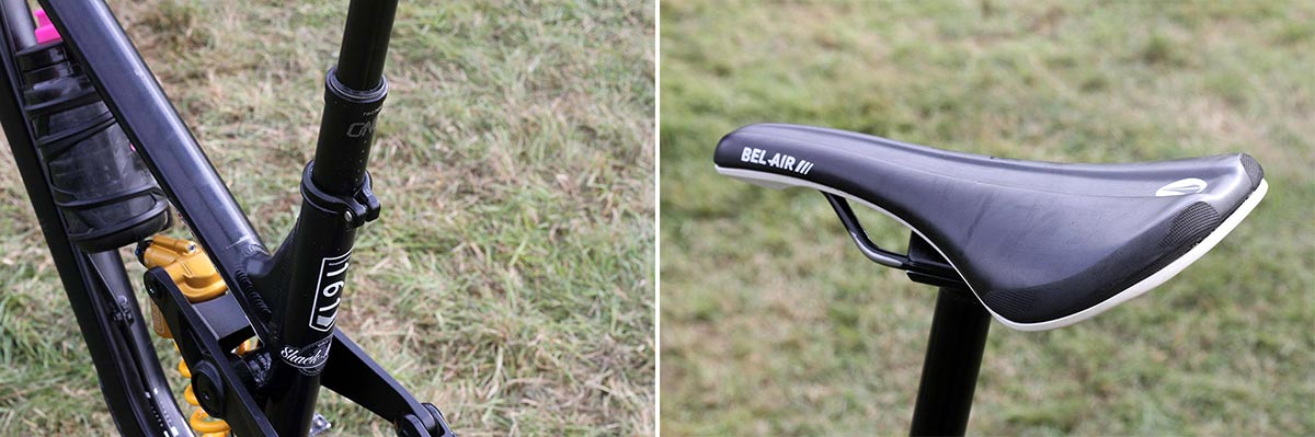 matt stuttard privateer 161 pro bike check sdg bel air saddle oneup v2 210mm drop dropper post