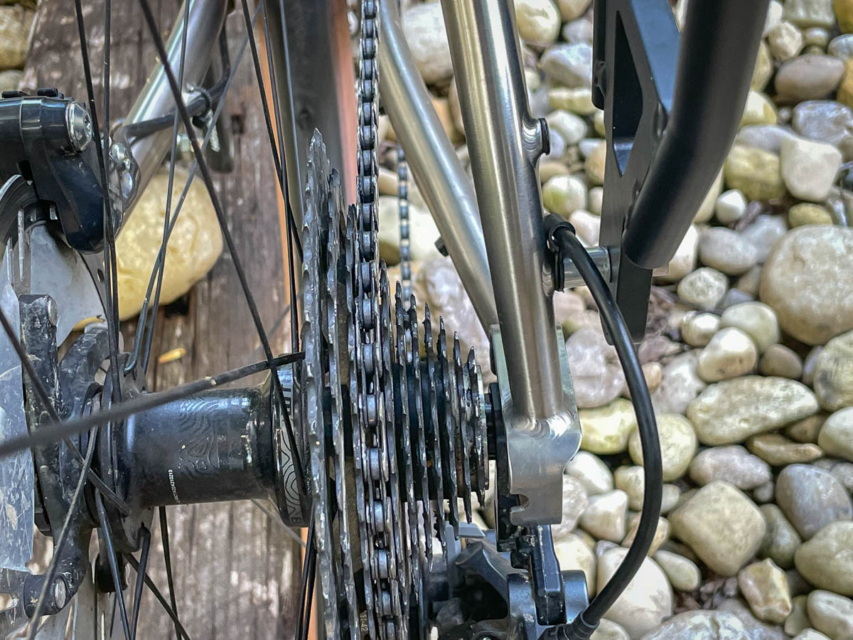 Old Man Mountain Divide Cargo Rack on ti frame