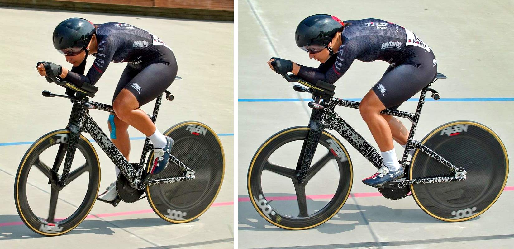 TRed Peregrine Falcon prototype track bike, Francesca Selva pursuit