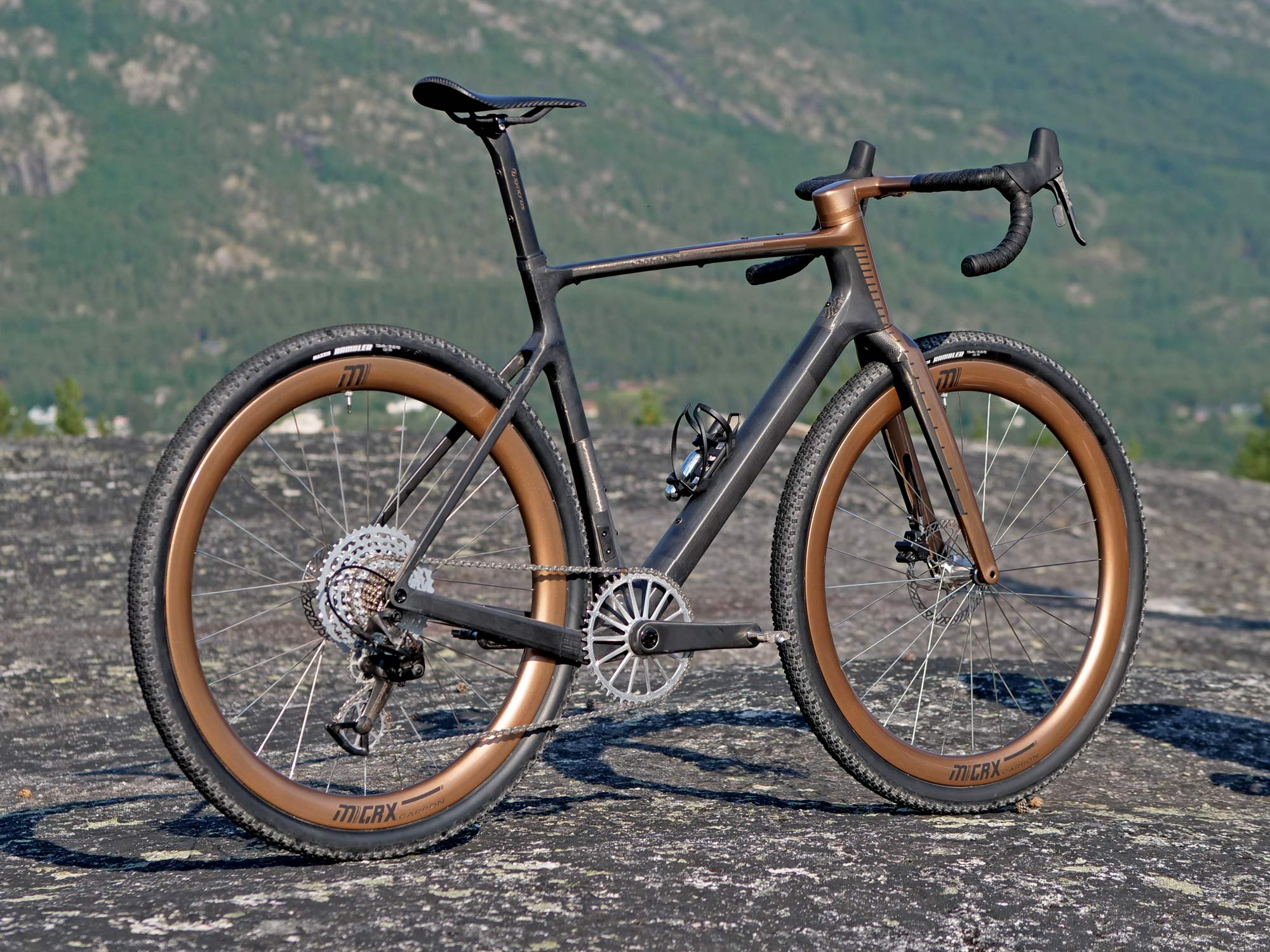 custom Scott Addict Gravel Tuned Dangerholm edition lightweight carbon prototype gravel bike project, complete