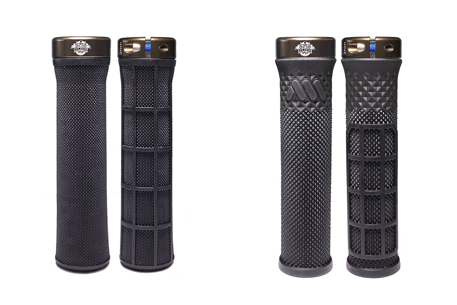 amx rampage grips on a white background
