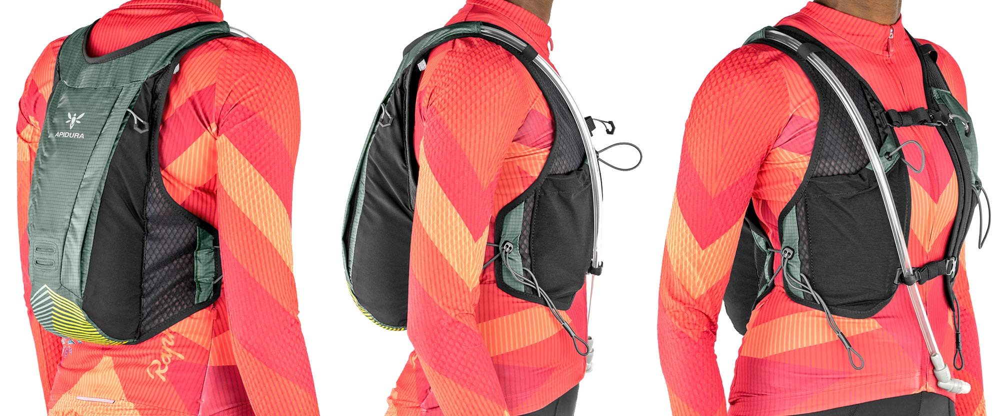 Apidura Racing Hydration Vest lightweight adventure race pack backpack, side views