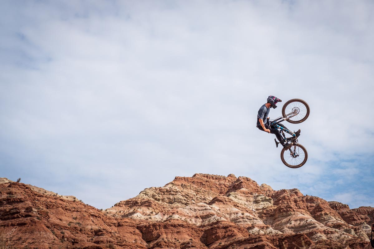 DH bike steeze in Utah