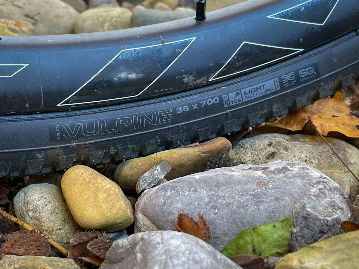WTB Vulpine Gravel Race Tire on Easton carbon gravel wheel