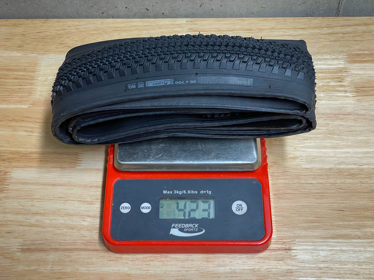 WTB Vulpine Gravel Race Tire SG2 actual weight