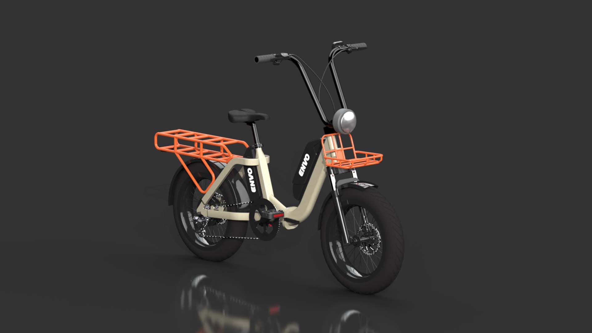 Envo Flex Overland e-bike. Side view.