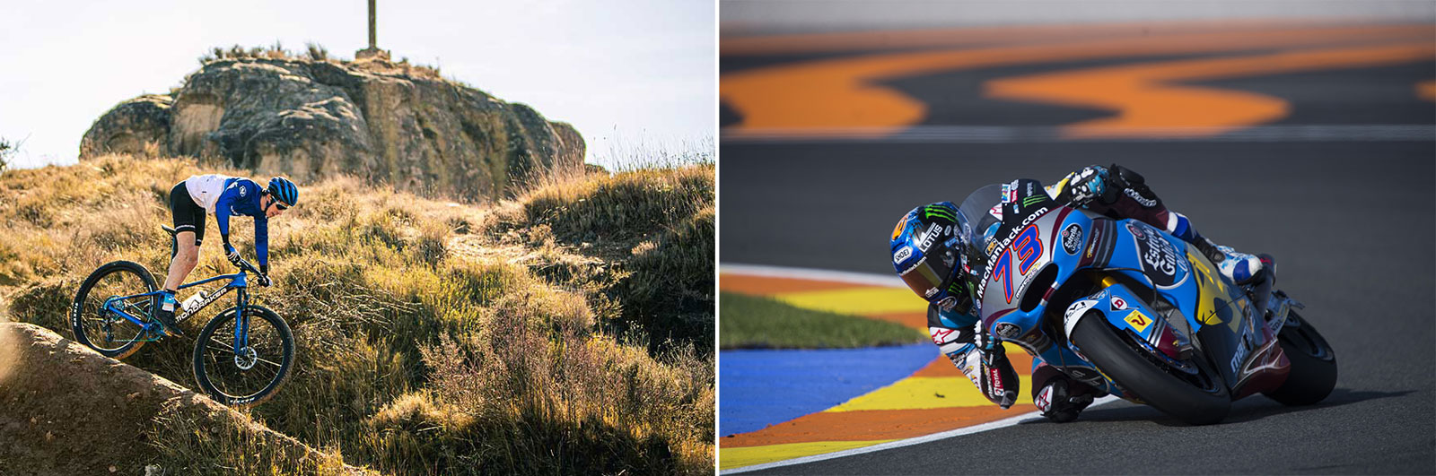 alex marquez riding motogp and mondraker f-podium rr xc mtb