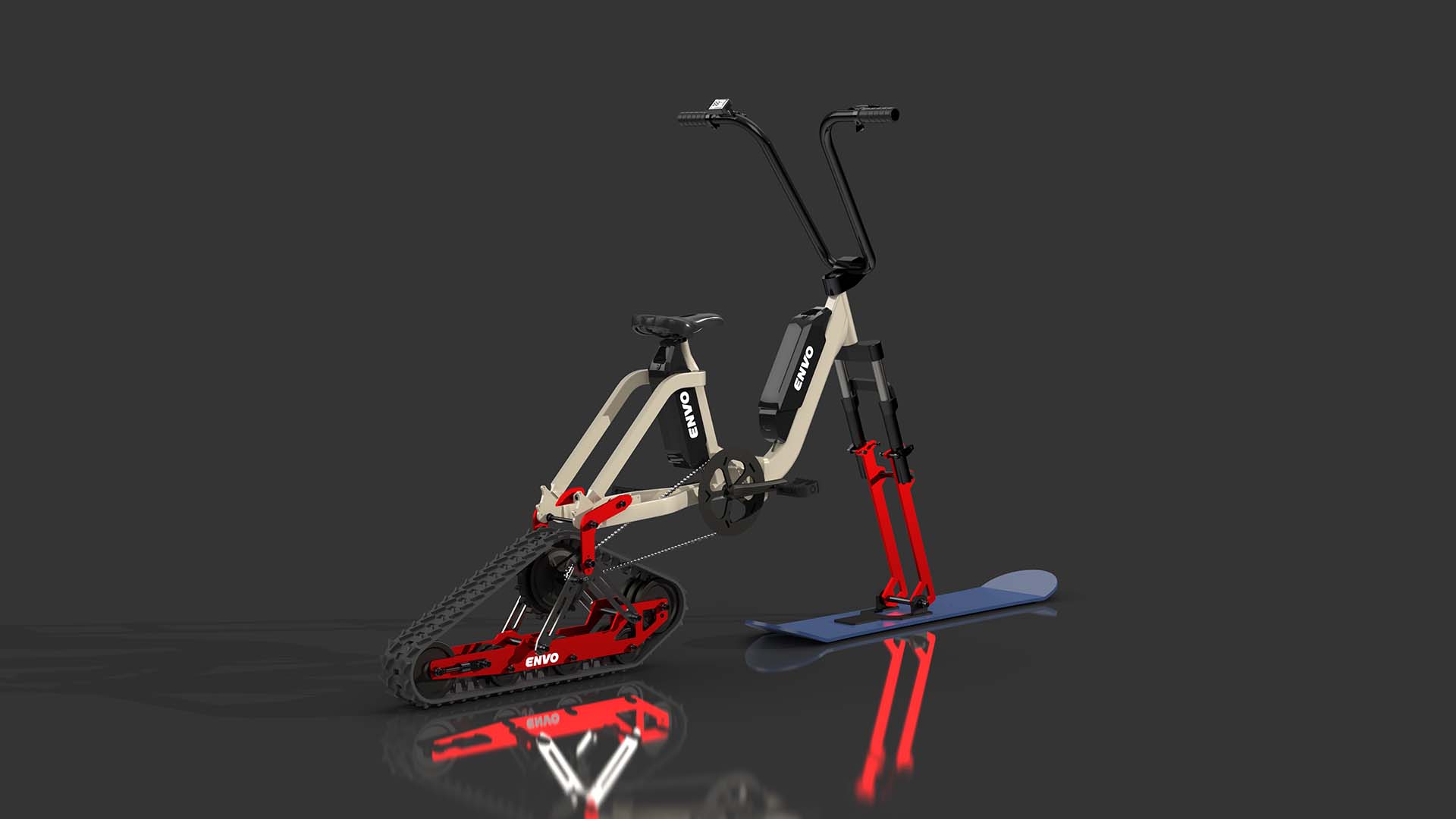 Envo Flex Snowbike rear view.
