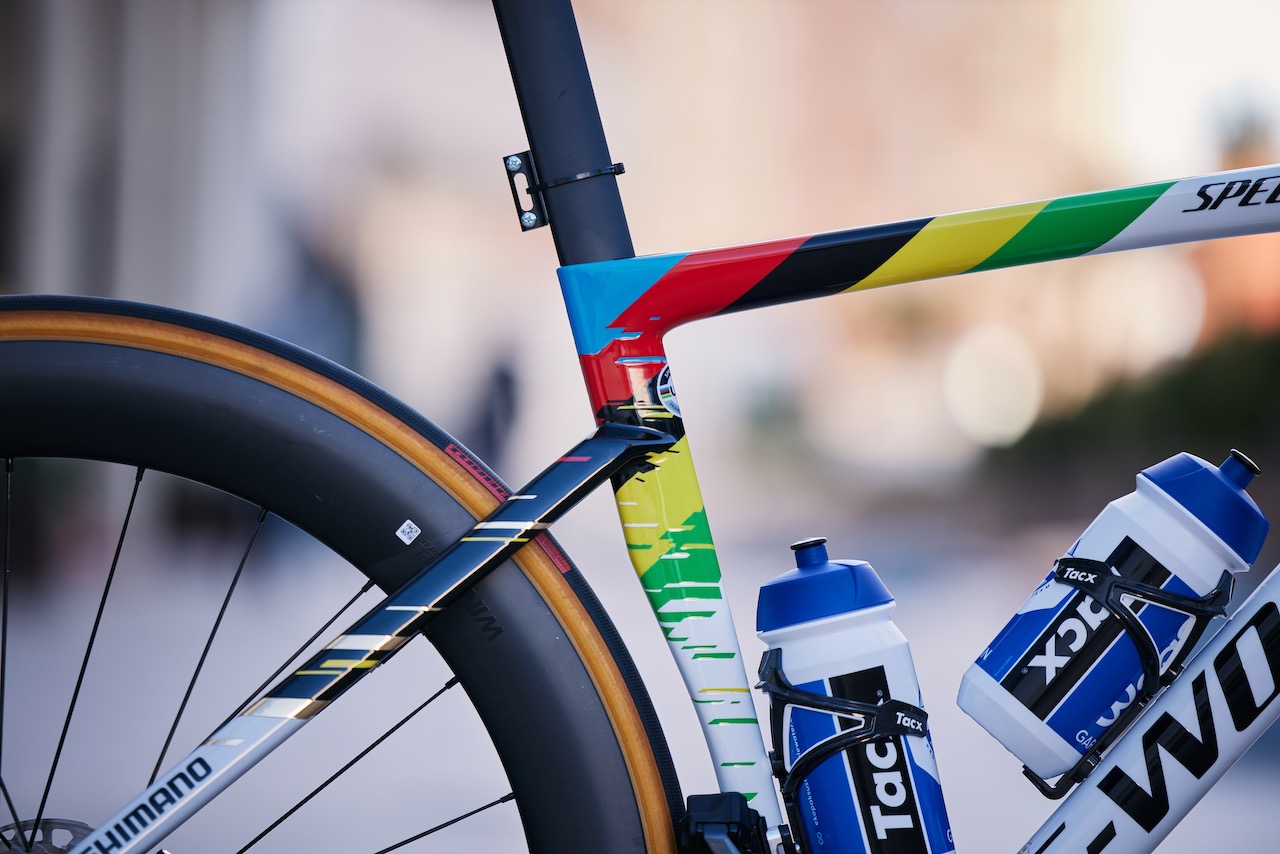 Alaphilippe Specialized Tarmac 2022 bike number holder