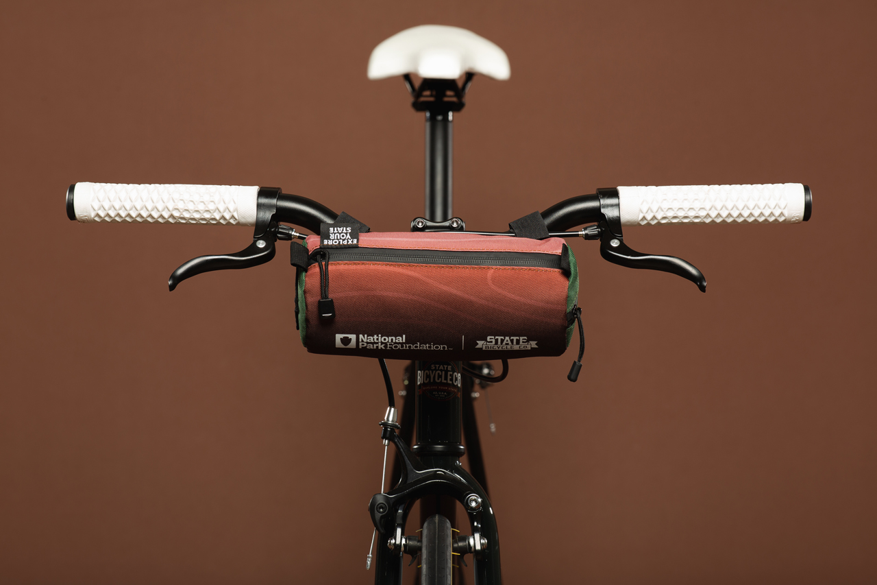 State Bicycle Core Line Redwood National Park Edition fixed gear bike handlebar bag