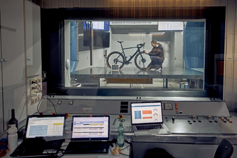 Swiss Side aero gravel tire testing, smoother is faster in the GST wind tunnel