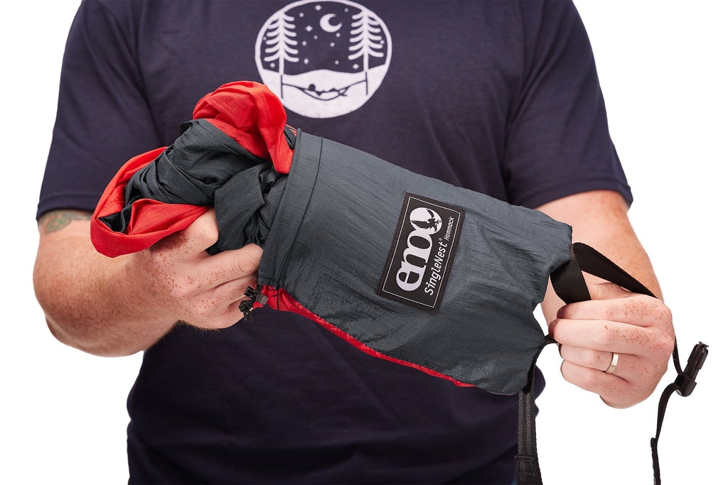 ENO SingleNest hammock packed down.