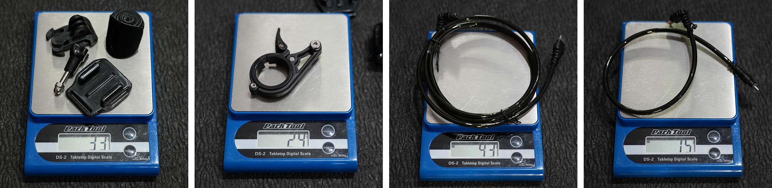 gloworm g2 x2 and xsv actual weights for lights and accessories