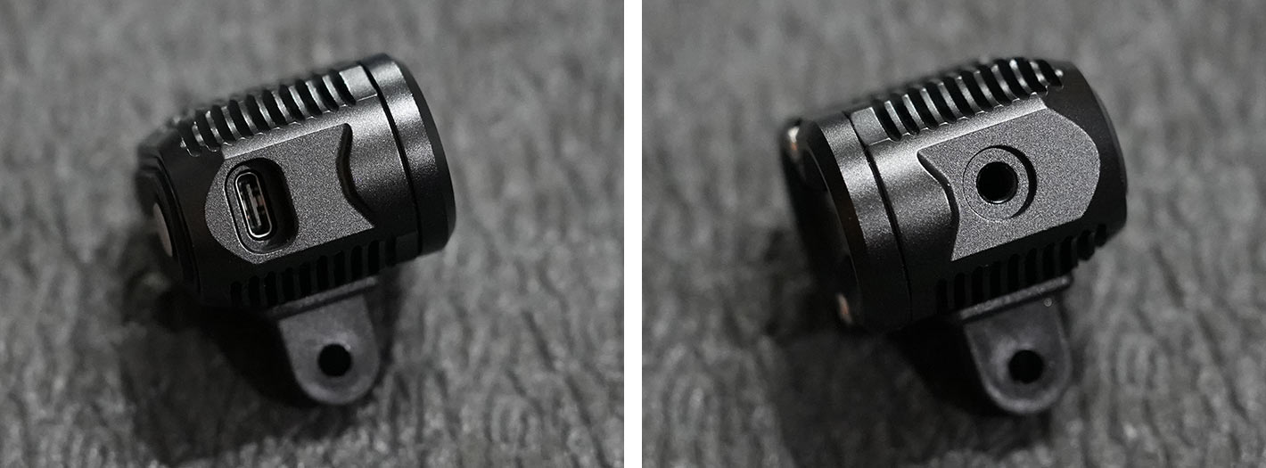 closeup view of gloworm g2 x2 and xsv mountain bike lights and parts