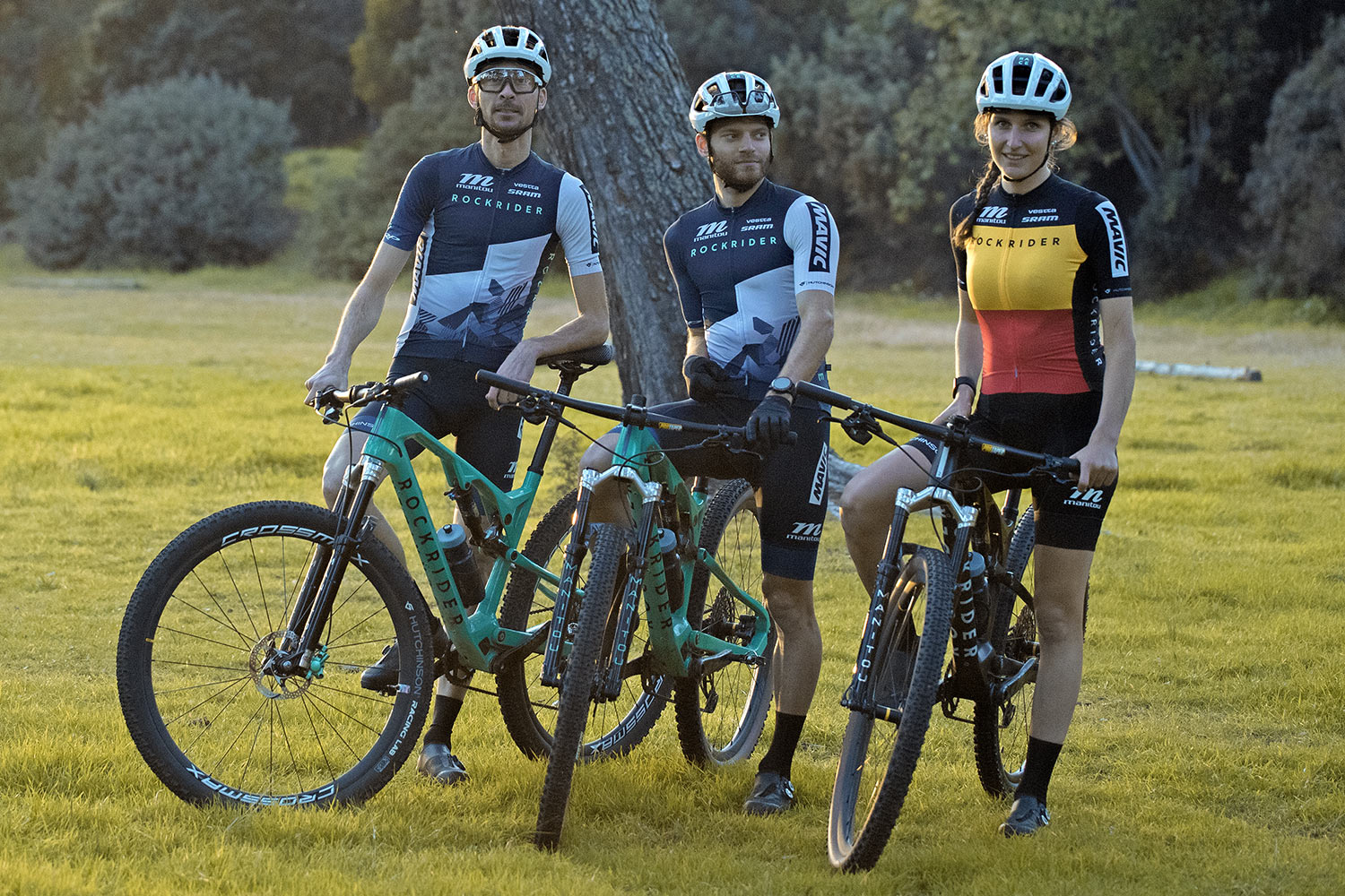 Decathlon Rockrider XC World Cup bike budget carbon prototype, team camp photo by Gentiane Studio