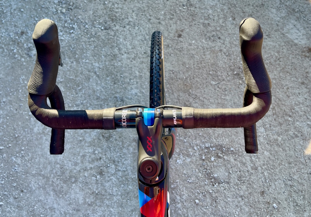Lucinda Brands' Trek Boone cockpit and shifter SRAM