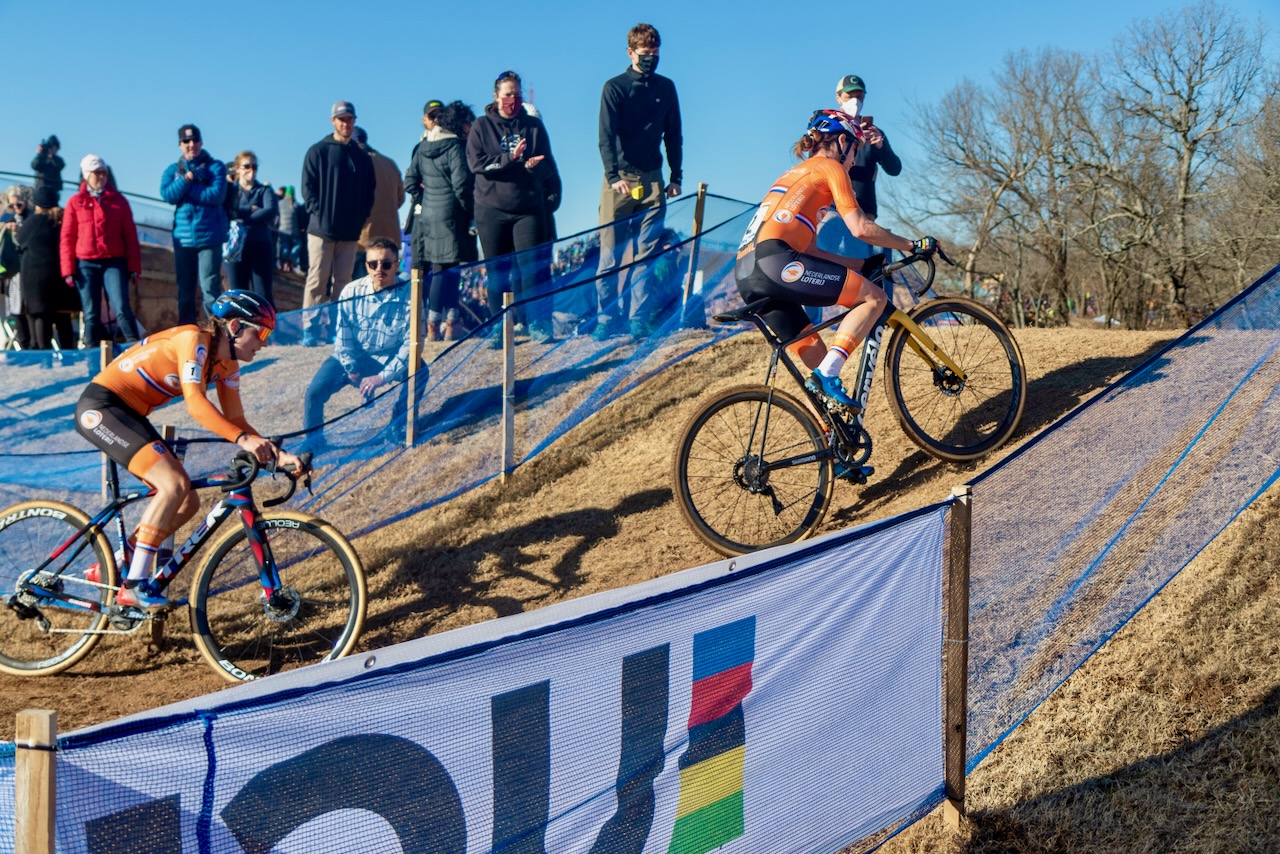 Marianne Vos CX bike Vos and Brand battle