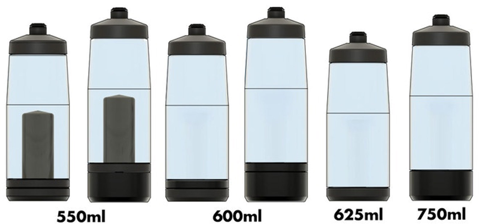 stache modular water bottle configurations