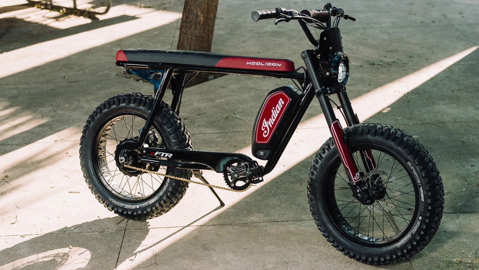 Limited edition Indian Motorcycles x SUPER73 eFTR Hooligan 1.2 e-bike. (All images c. Indian Motorcycles)