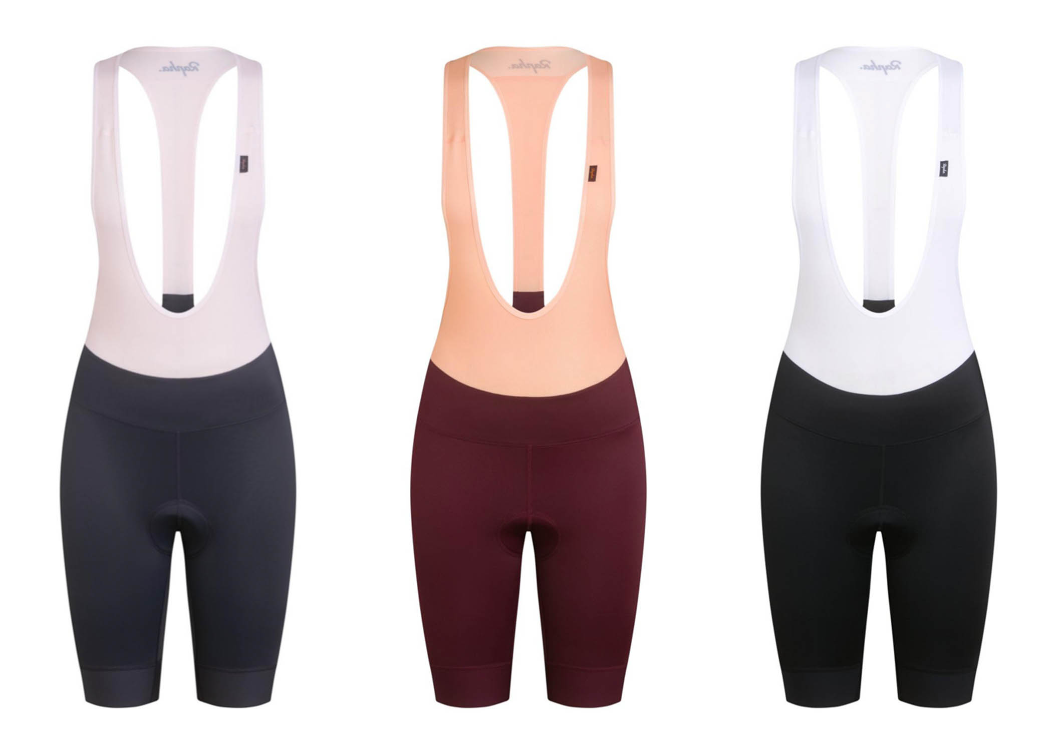 Rapha women's detachable bib cycling short colors