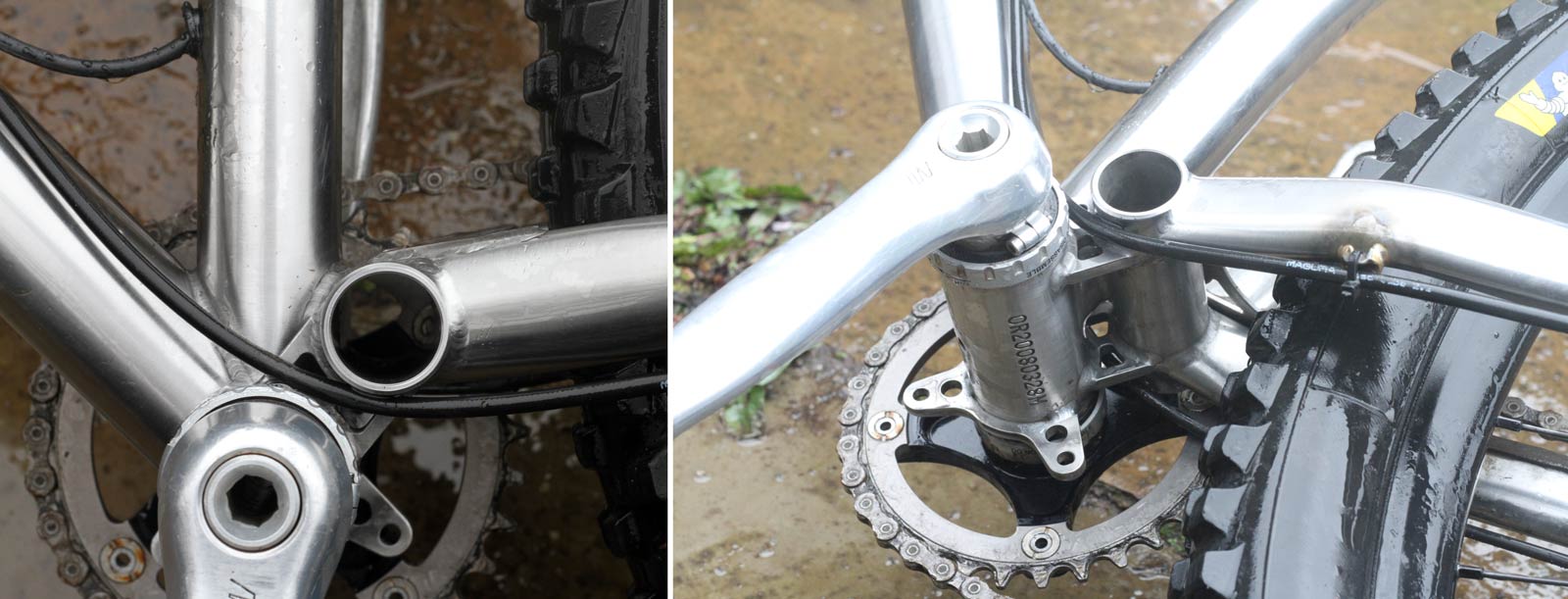 starling roost bb chainstay yoke welds