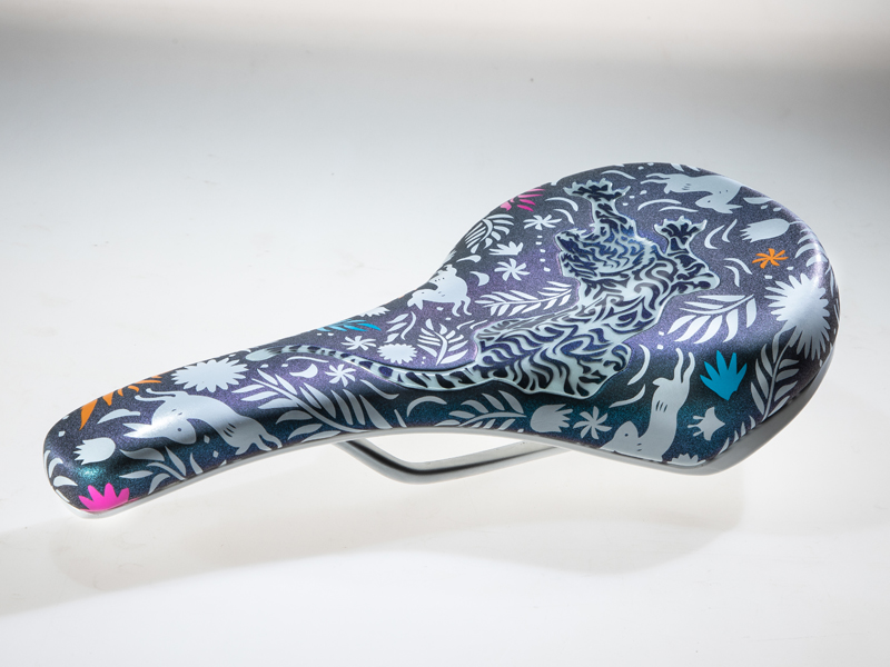 Velo Year of the Tiger limited edition Luminous Tiger saddle.