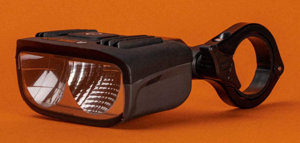 Outbound Lighting's new Detour bike light. side view.