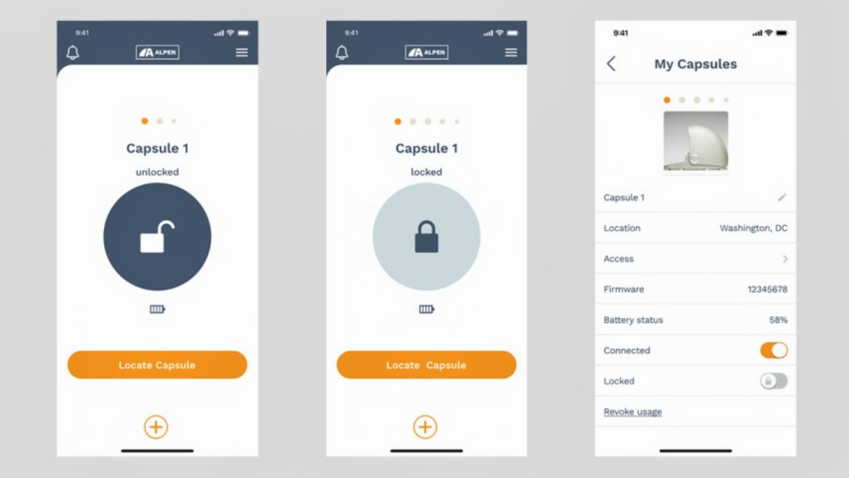 Alpen Basecamp Bike Capsule bike locker app