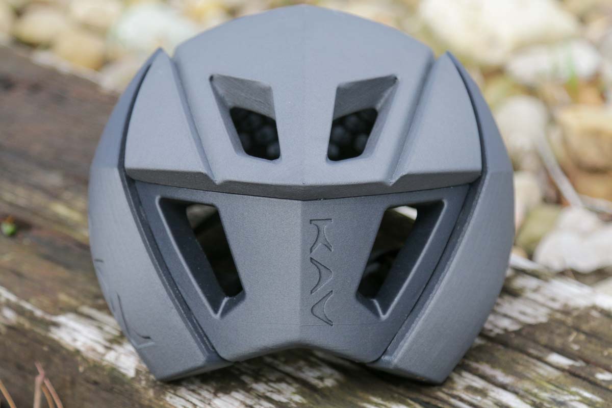 rear of KAV Portola 3D printed cycling helmet
