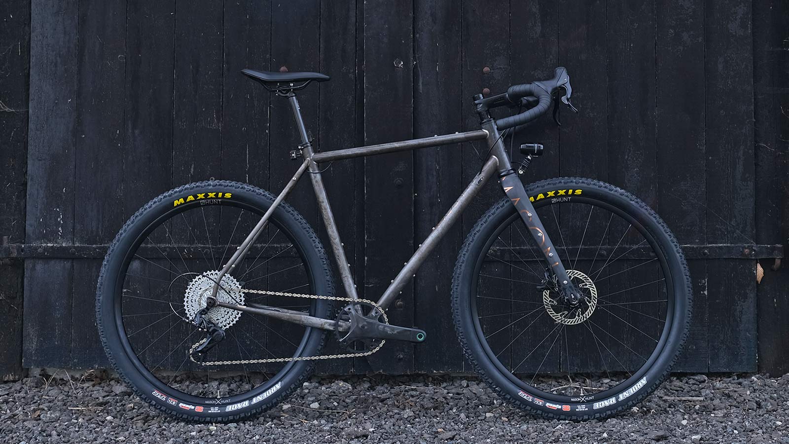 Mason Exposure steel adventure gravel bike, limited raw launch edition off-road bikepacking, Raw complete