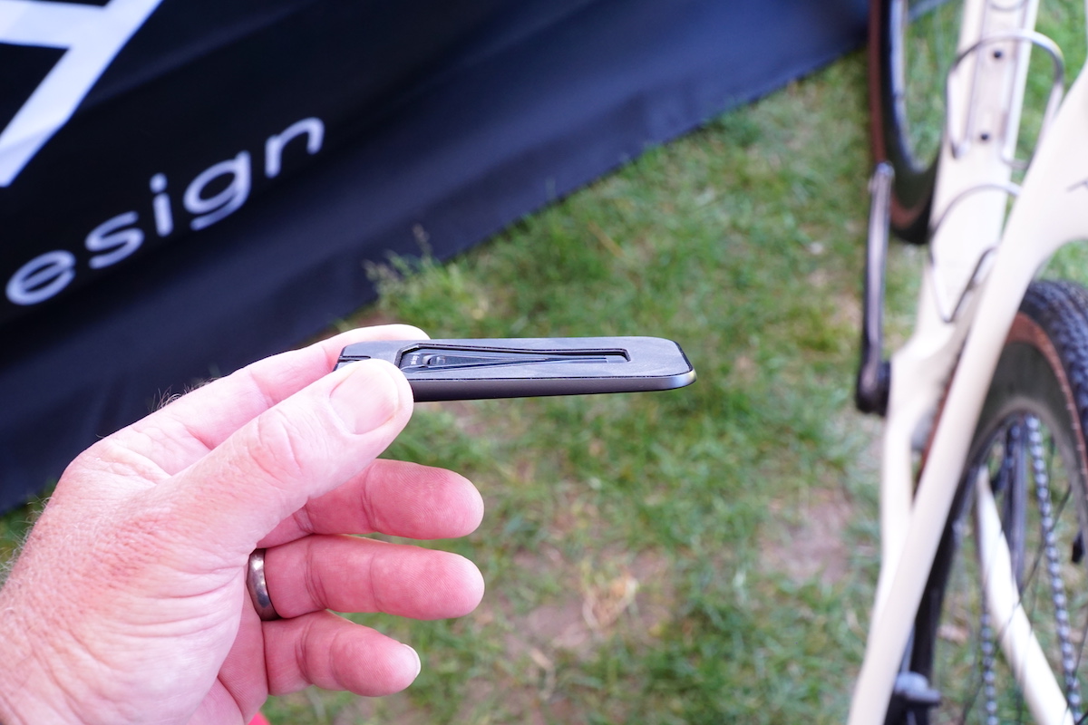 Peak Designs mini tripod in hand