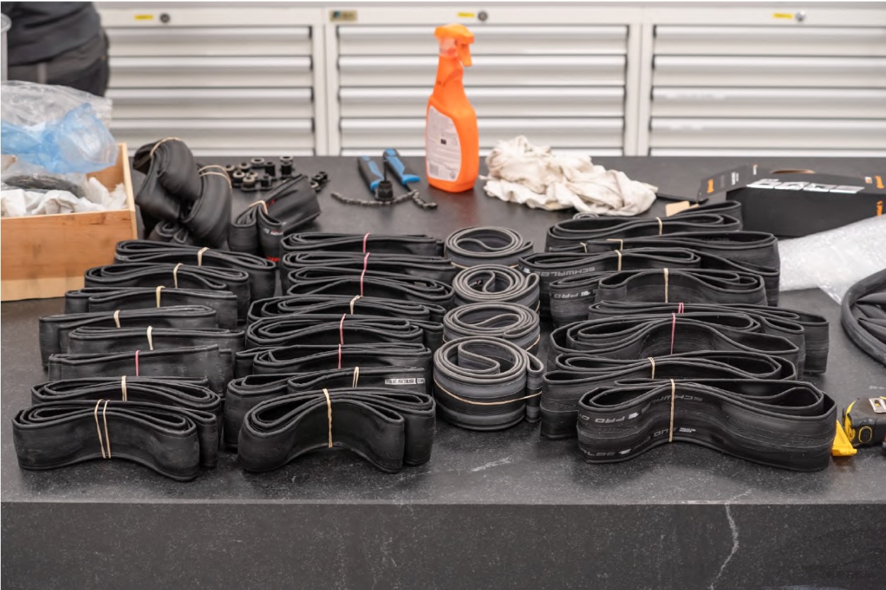 ENVE SES tires for testing at HQ