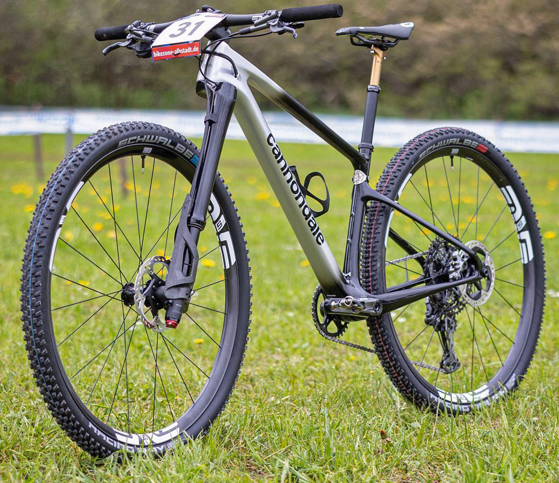 ENVE prototype mountain bike hub, Cannondale Lefty alloy MTB hub, Albstadt