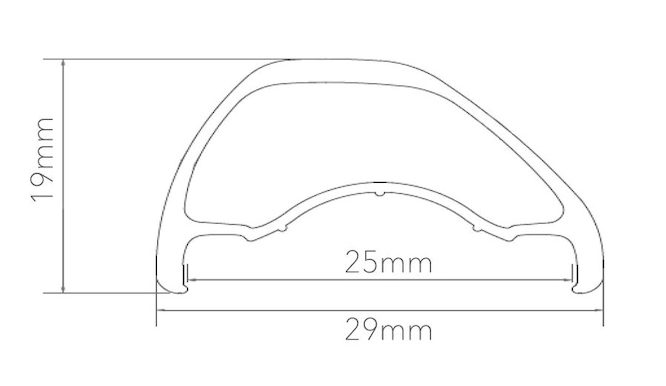 MASON X HUNT Wheelset rim profile