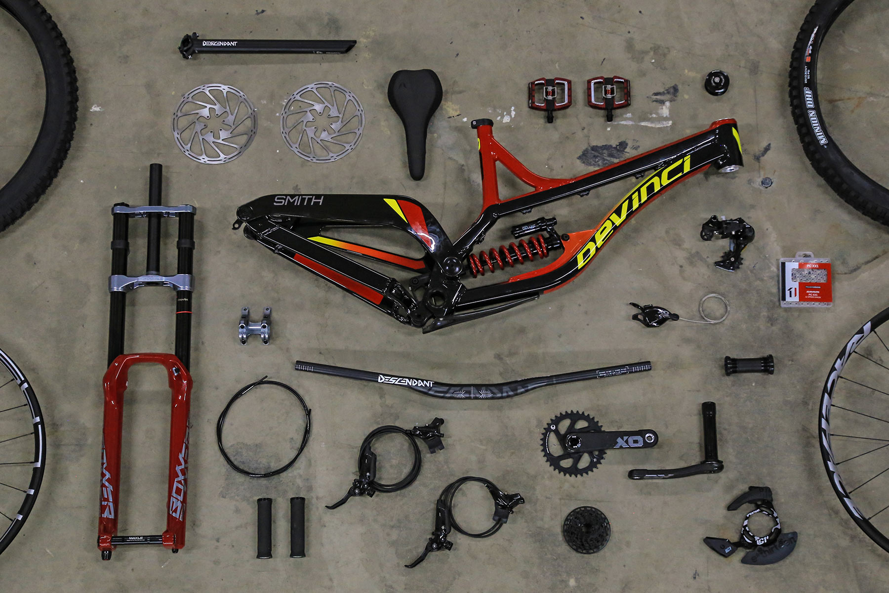 Devinci Steve Smith replica build, build kit grid