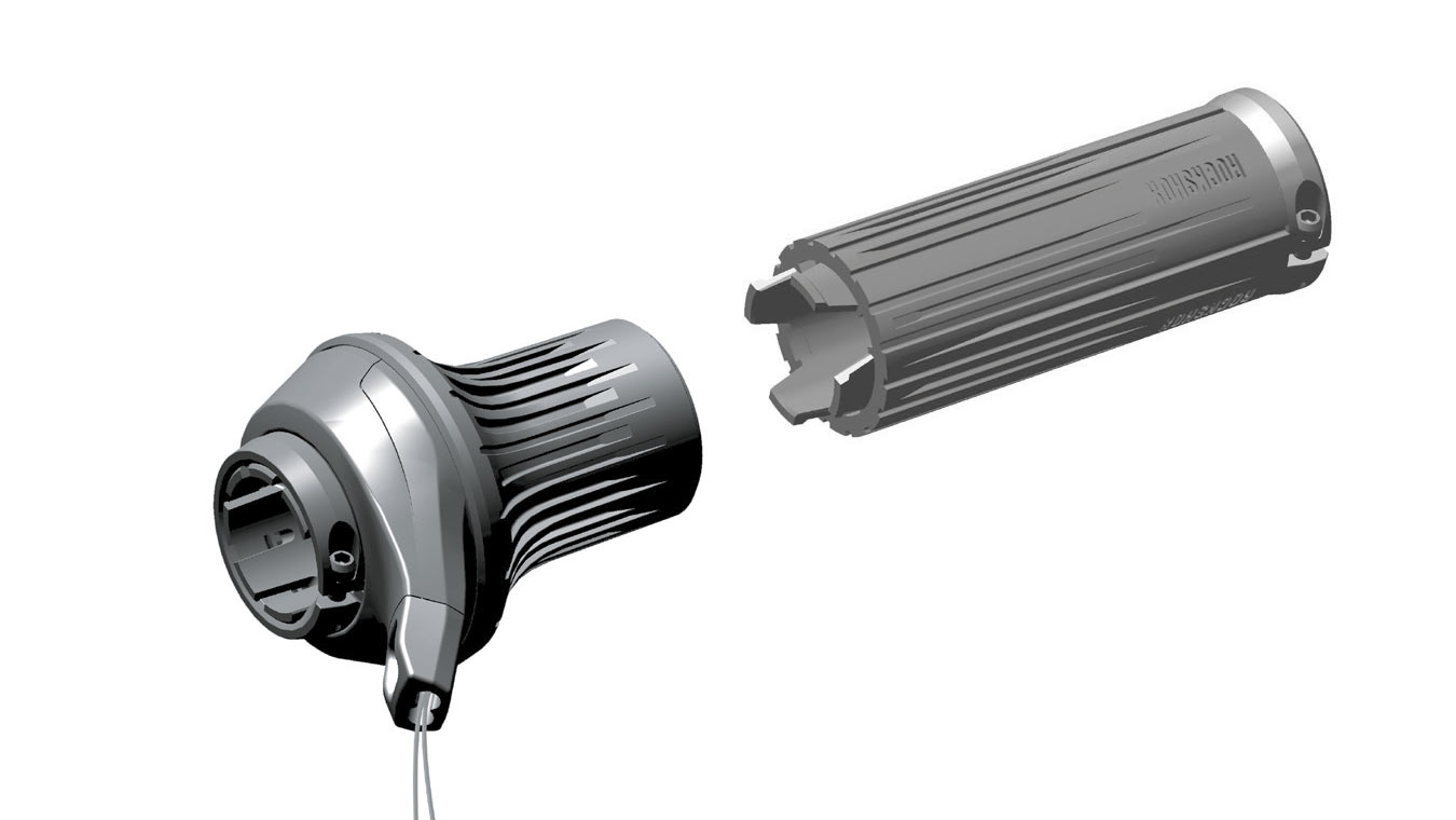 RockShox TwistLoc gen2 remote suspension lockout, separate grip