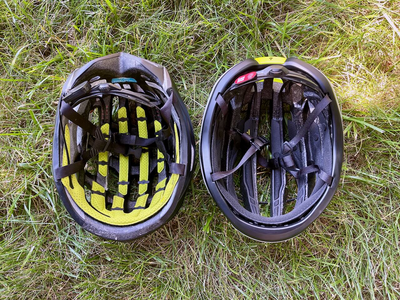 Specialized S-Works Prevail 3 side new vs old inside