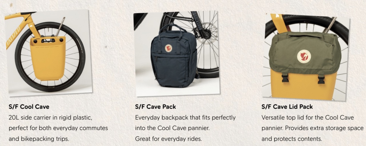 Specialized cool cave bag options