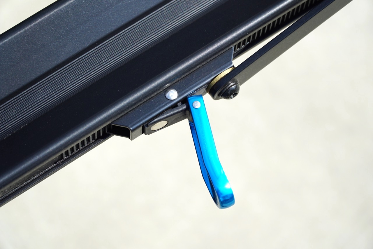 GuideRail ratchet release lever