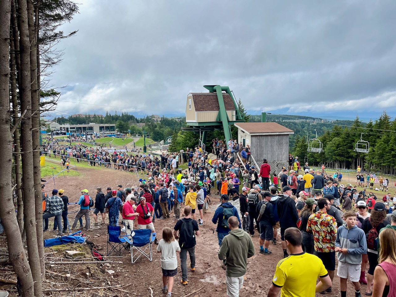 Gwendalyn Gibson Pro Bike Check Norco Revolver crowd