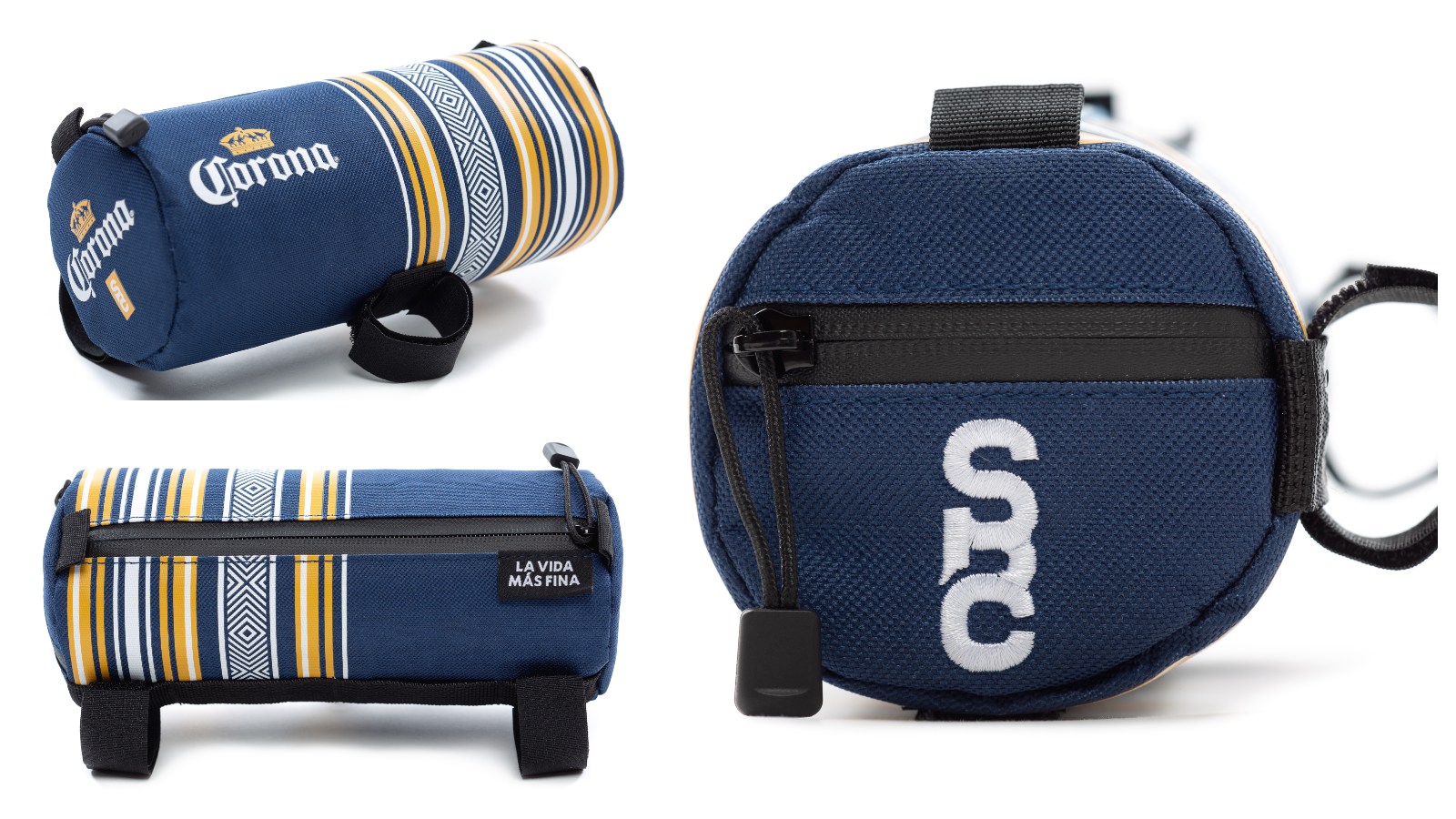 state bicycle co. x Corona capsule collection handlebar bag - white detail