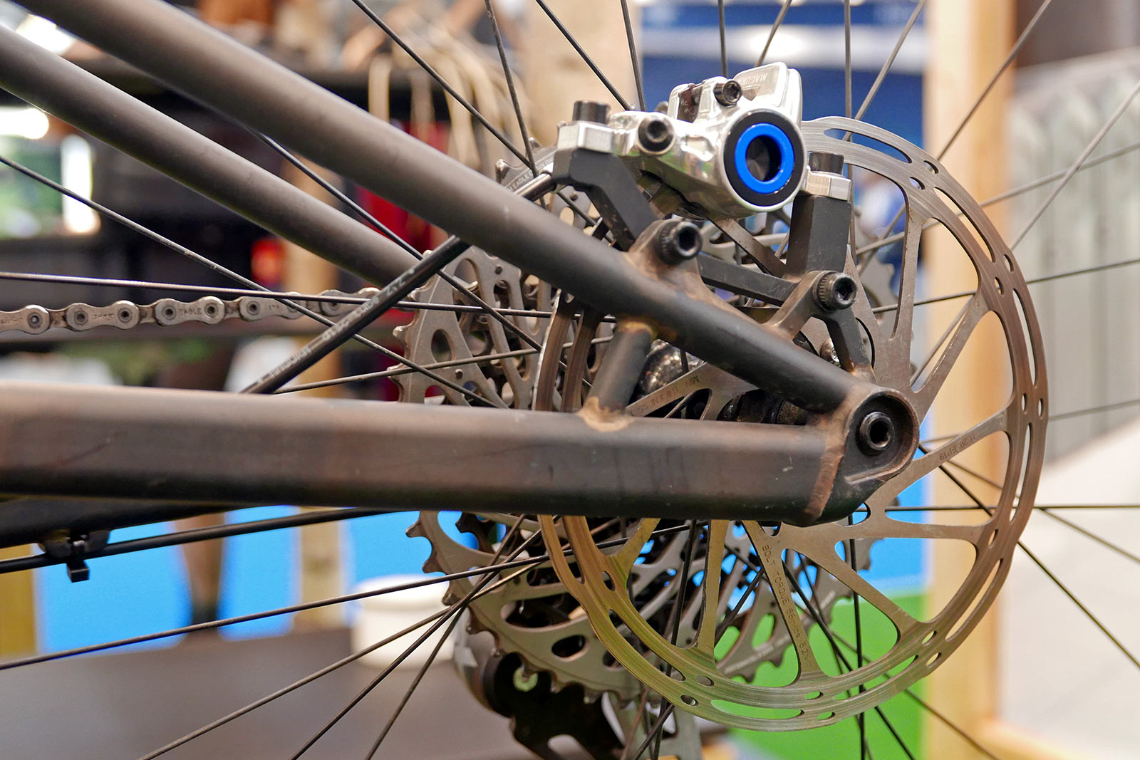 Sour Double Choc steel 143mm travel enduro bike prototype, IS brake