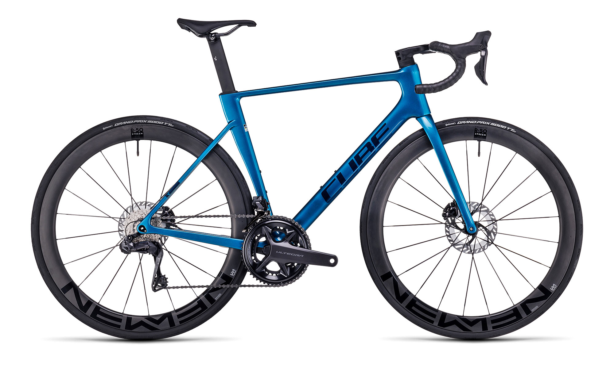 2023 CUBE Litening Air C68X lightweight aero carbon climbers road bike, blue