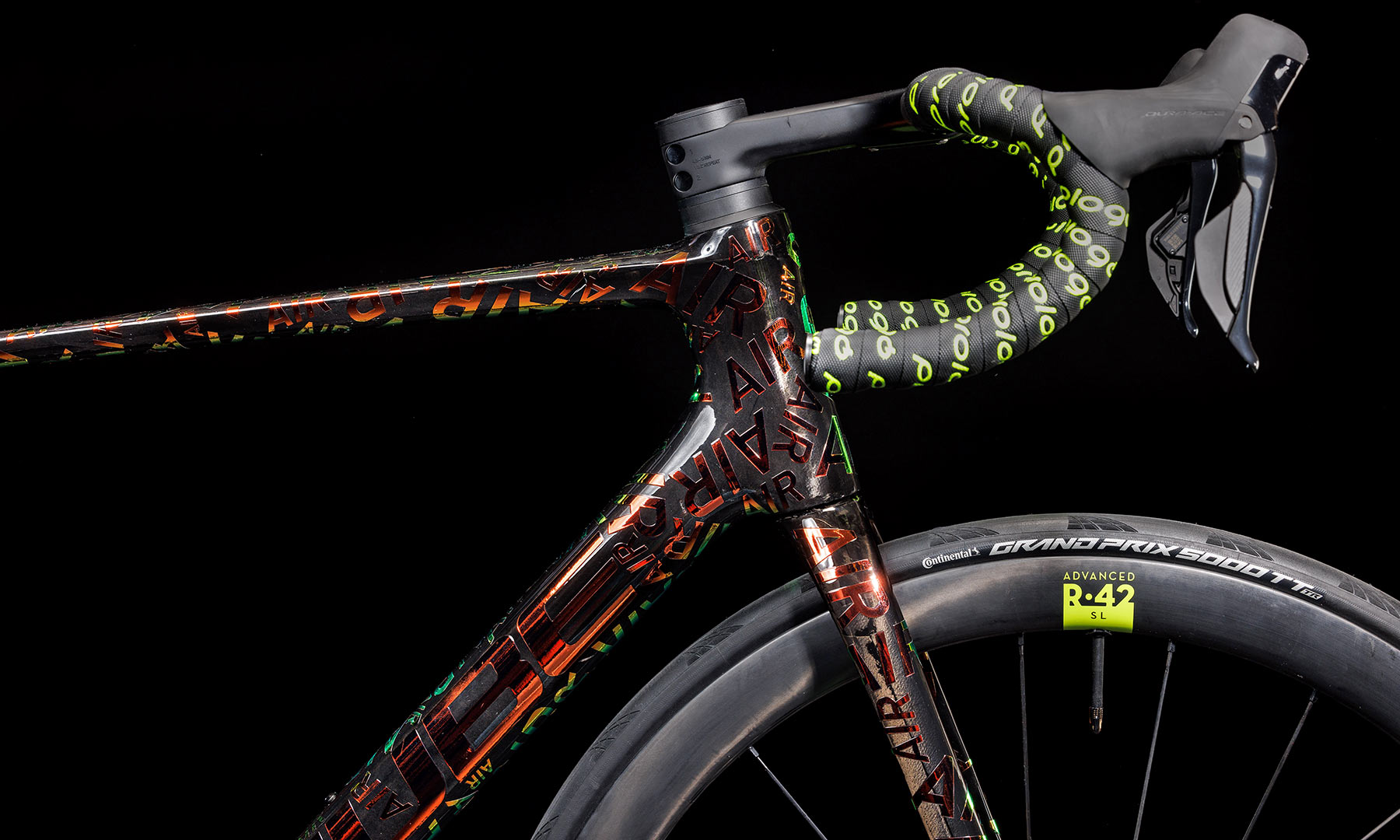 2023 CUBE Litening Air C68X lightweight aero carbon climbers road bike, Vuelta edition AIR logos