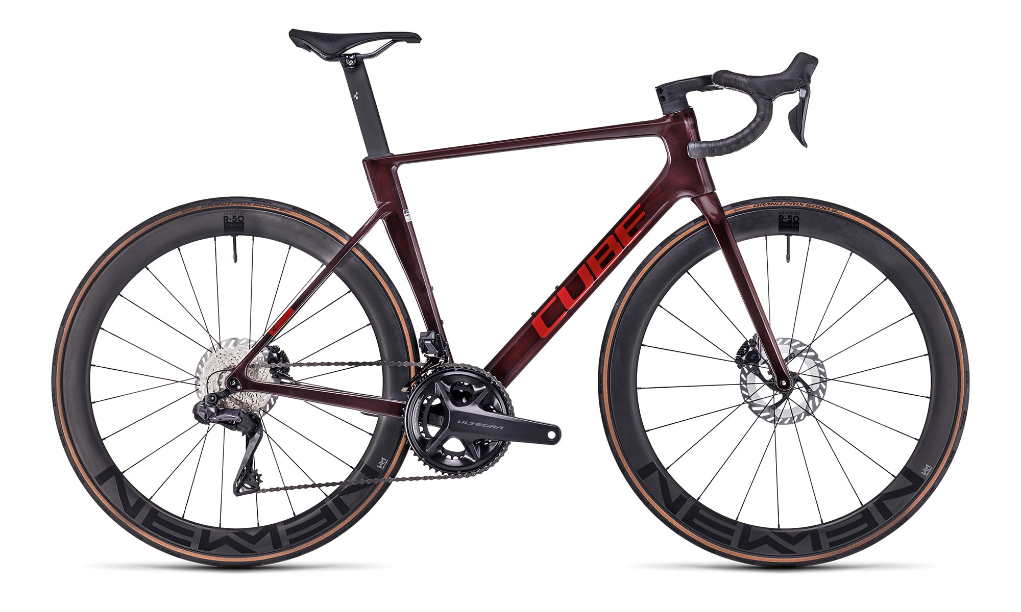 2023 CUBE Litening Air C68X lightweight aero carbon climbers road bike, red