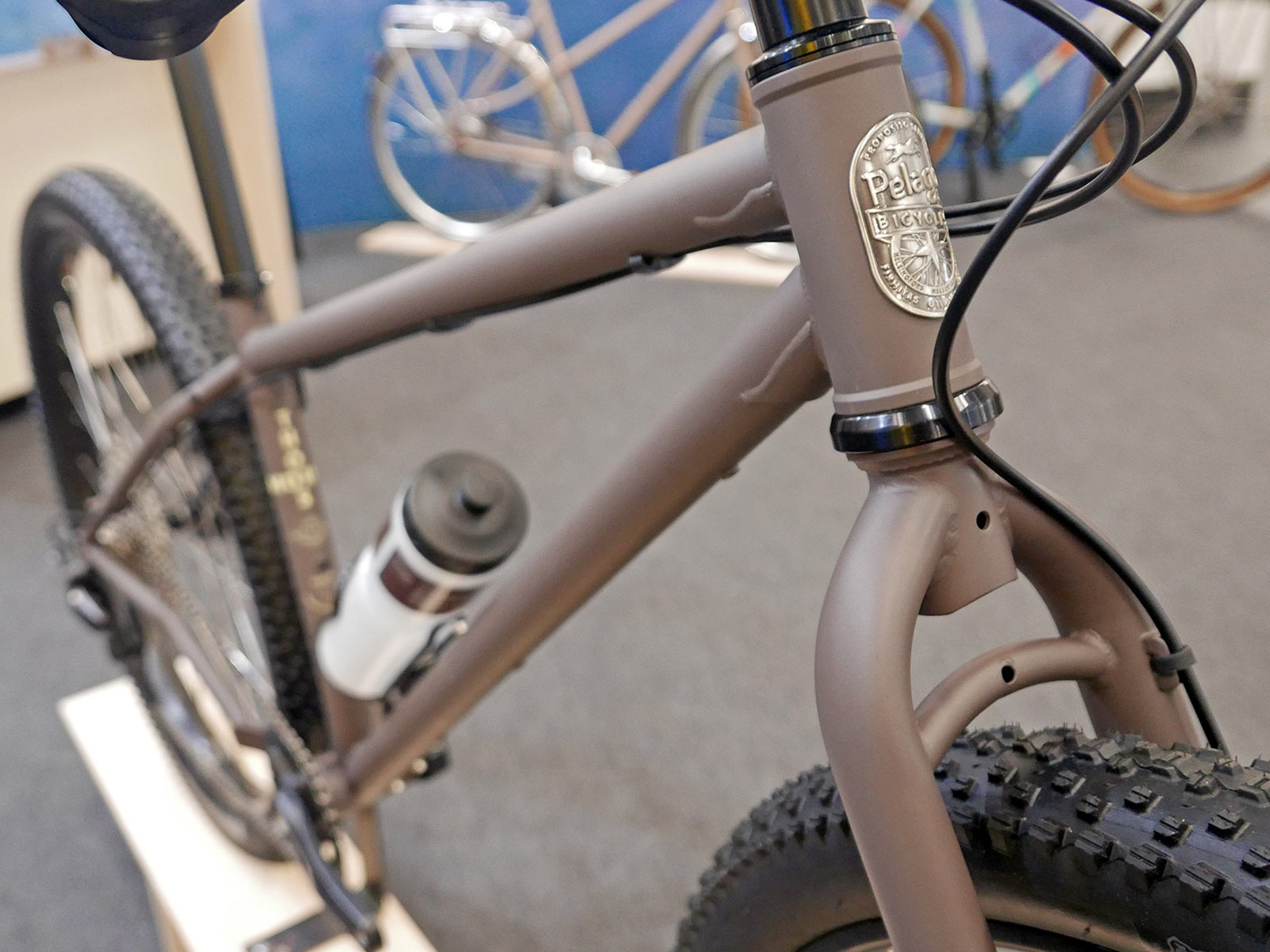 Pelago Thórsmörk 4130 steel XC mountain bikepacking bikefront end