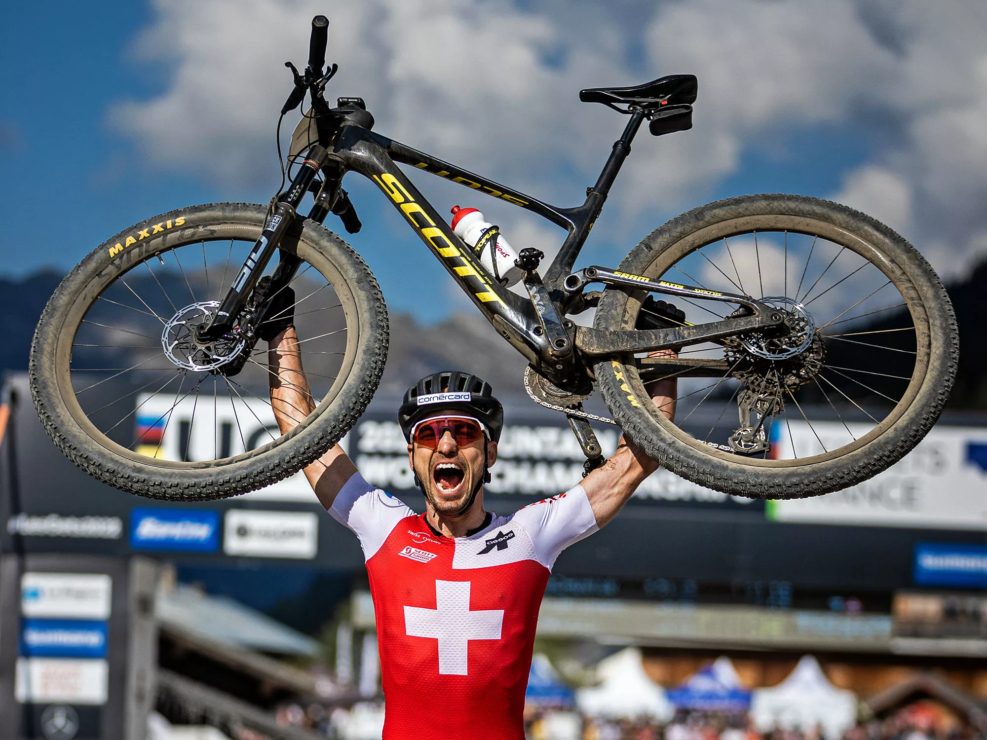 Prototype SRAM XX1 Eagle AXS on 10x World Champion Nino Schurter Scott Spark RC, photo by Michal Červený
