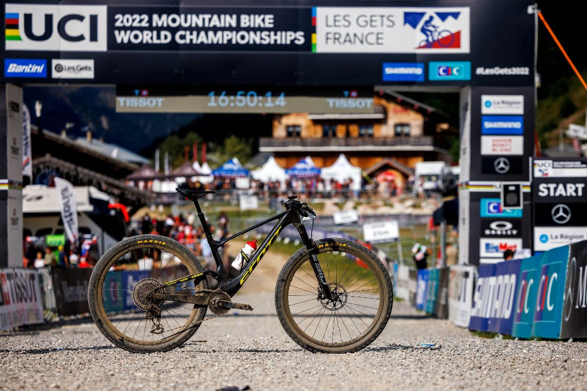 Prototype SRAM XX1 Eagle AXS on 10x World Champion Nino Schurter Scott Spark RC, UCI XCC Elite Men's winning bike